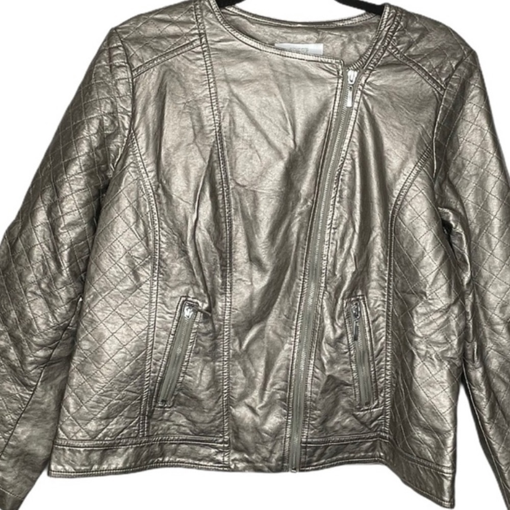 Chico's Vegan Leather Jacket